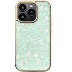 UNI-CSIP24MP-0GSMT Glass Shell Case for iPhone 16 Pro (mint) ユニケース