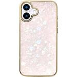 UNI-CSIP24L-0GSPN Glass Shell Case for iPhone 16 Plus (pink) ユニケース