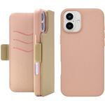 UNI-CSDIP24L-2MFBE 2Way Mag Flip Case for iPhone 16 Plus (beige) ユニケース
