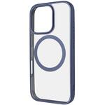 RT-P47MG3/LAM iPhone 16 Pro Like standard MagSafe対応 マグネットアクセサリー対応 衝撃吸収 バンパー マット メタリック ハイブリッドケース / ライトブルー レイ・アウト