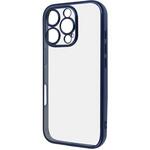 RT-P47PFC2/AM iPhone 16 Pro Like standard 精密設計 カメラ保護 衝撃吸収 バンパー メタリック TPUソフトケース / ブルー レイ・アウト