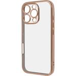 RT-P47PFC2/PGM iPhone 16 Pro Like standard 精密設計 カメラ保護 衝撃吸収 バンパー メタリック TPUソフトケース / ピンクゴールド レイ・アウト