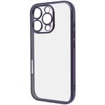 RT-P47PFC2/VM iPhone 16 Pro Like standard 精密設計 カメラ保護 衝撃吸収 バンパー メタリック TPUソフトケース / パープル レイ・アウト