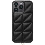 UNI-CSIP24LP-2TPBK Triangle Puffy Case for iPhone 16 Pro Max (black) ユニケース