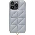 UNI-CSIP24LP-2TPPB Triangle Puffy Case for iPhone 16 Pro Max (pale blue) ユニケース