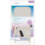 AM-IP24M2-VFS-GRG iPhone 16 [Vertical Flip] ストラップリング付き 縦開き背面クリアフリップケース グレージュ トリニティ