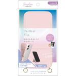AM-IP24M2-VFS-PK iPhone 16 [Vertical Flip] ストラップリング付き 縦開き背面クリアフリップケース ピンク トリニティ