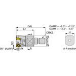 直角肩加工用カッタヘッド HPA06-M タンガロイ