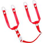 ヘルメット用あご耳紐セット ビニール クリアレッド タジマツール(TJMデザイン)