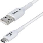 USB-A - USB-Cケーブル/2m/USB 2.0/Type A to Type-C/3A/オス・オス/ホワイト/充電 データ転送 StarTech.com