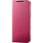 PM-F244PLFUJPND らくらくスマートフォン F-53E ケース レザー 手帳型 マグネット 衝撃吸収 超軽量 薄型 UltraSlim 花柄 エレコム