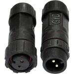 BS-M12N-5101-2 M12 防水コネクタ 2ピン 円形 オス/メスセット IP67 組立式 小型 bitstrong