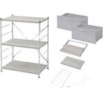ラック 木製棚板 3段セット YAMAZEN(山善) シェルフ 【通販モノタロウ】