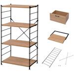 ラック 木製棚板 4段セット YAMAZEN(山善) シェルフ 【通販モノタロウ】