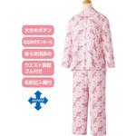 800452-04 800452婦人大きめボタンのびのびストレッチパジャマ ケアファッション