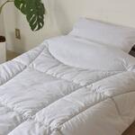 TC20-KF 2枚合わせのできる合繊掛けふとん/ホワイト/145×210cm 三栄コーポレーション