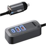 Power Delivery対応 シガーソケットタイプ充電器/100W/USB Type-A 2ポート/C 2ポート/ブラック アドテック