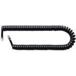 DC-J403S/BK 受話器用カールコード 0.3m ストレート結線 黒 MCO
