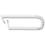 DC-J403S/WH 受話器用カールコード 0.3m ストレート結線 白 MCO