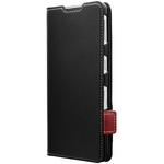 LN-22WQ1BLPBK AQUOS sense7 plus 軽量PUレザーフラップケース「Twoal」 ブラック 手帳型 マグネット仕様 スタンド機能 ストラップホール付 LEPLUS NEXT