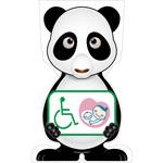 GCSP-25 GCコーンサイン パンダバージョン板のみ 思いやりマーク GCSP-25 グリーンクロス