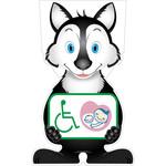 GCSO-25 GCコーンサイン オオカミバージョン板のみ 思いやりマーク GCSO-25 グリーンクロス