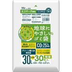 GE35 再生エコマーク袋半透明 30L増量 ハウスホールドジャパン 1個(30