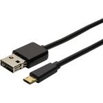 USB-RR201/BK 絶対挿し間違えないmicroUSBケーブル0.15m MCO
