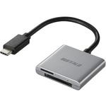 USB3.2Gen1Type-C カードリーダー SD/microSD シルバー BUFFALO(バッファロー)