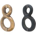 30075054618 GALLUP(ギャラップ) Brass Products ハウスナンバー #8 #Black 7505-46 Brass Products(ブラス・プロダクツ)