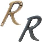 30075055518 GALLUP(ギャラップ) Brass Products ハウスレター #R #Black 7505-55 Brass Products(ブラス・プロダクツ)