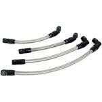 OILクーラーホースSET ストレート #8 9-10/9-13R共通 BLK仕様 Z1/Z2/Z750FX-1/Z1000MK2 [サーモ対応] ACTIVE(アクティブ)[バイク部品]