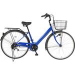 防災サイクル 27型 6段変速・LEDオートライト付 ノンパンク シティサイクル 【完成組立品】 東部