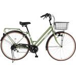 防災サイクル 27型 6段変速付 ノンパンク シティサイクル 【完成組立品】 東部