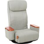 360度 回転 座椅子 リクライニング 付き 座面 ポケットコイル 使用 完成品 萩原