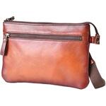 GEM BASIC 牛革シャドー サコッシュ 1503 ブラウン GEM BASIC