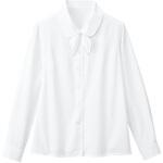 ブラウス(長袖)/リボン付 フォーク(Nuovo)