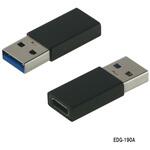 USBアダプター <TypeA(プラグ) -TypeC(レセプタクル)> 東光特殊電線