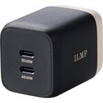 USB Type-C 充電器 コンセント PD 65W PPS 高速充電 TypeC×2 折りたたみプラグ 小型 軽量 GaN採用 ILMF エレコム