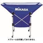 MIKASA（ミカサ）器具 ボールカゴ 箱型・中（フレーム・幕体・キャリーケース3点セット） ライトグリーン 〔BCSPS〕[21]