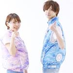MT3000-NAVY/4L-5L 胸スイッチ連動ファン付きKAZEKURU 空調ベスト 室谷