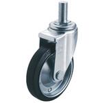 SJT-100W-M16-40 ねじ込み式 自在 キャスター ゴム 車輪径125mm Jタイプ SJT型 ネジ寸法M16×40ピッチ2 ユーエイキャスター