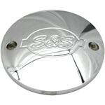 S&Sロゴ イグニッションカバー クローム 31-0332 エスアンドエスサイクル