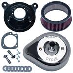 170-0528 ステルス エアクリーナーキット ティアドロップ クローム 170-0528 エスアンドエスサイクル