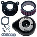 170-0529 ステルス エアクリーナーキット ティアドロップ グロスブラック 170-0529 エスアンドエスサイクル