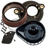 170-0436C ステルス エアクリーナーキット ミニティアドロップ グロスブラック 170-0436C エスアンドエスサイクル