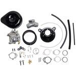 110-0148 スーパーGキャブレター&スラッシャーティアドロップステルスエアクリーナーキット ブラック 110-0148 エスアンドエスサイクル
