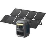 Anker Solix C300 Portable Power Station with Anker Solix PS60 Compact Portable Solar Panel Anker(アンカー)