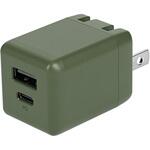 OEC-APD20A1C1R-OG AC充電器 PD20w A×1 C×1 オリーブグリーン OWLTECH(オウルテック)