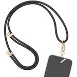 MOT-STRAP01-BK シリコンショルダーストラップ 自由に長さ調整できる 3way 全5色 ブラック(MOT-STRAP01) MOTTERU